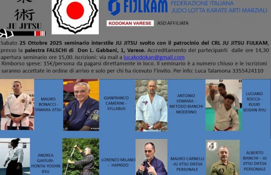 Stage STILI di JuJitsu regione Lombardia 🍀 HAPKIDO presente