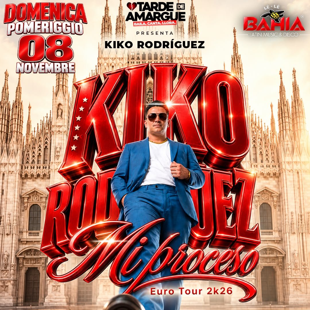 Kiko Rodriguez in Concerto: La Bachata Dominicana torna in Italia