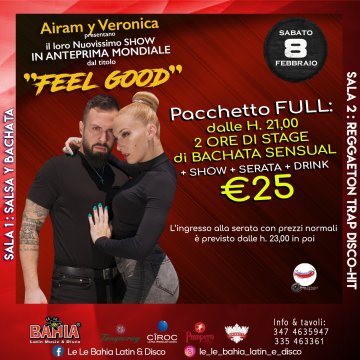Da non perdere.. Airam y Veronica (Campioni del Mondo 2018 di Bachata Fusion) in Stage e Show