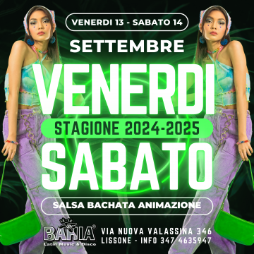 A partire da Venerdì 13 Settembre riapertura del Le Le Bahia di Lissone