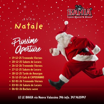 Periodo Natalizio 2026 - Prossime Aperture 