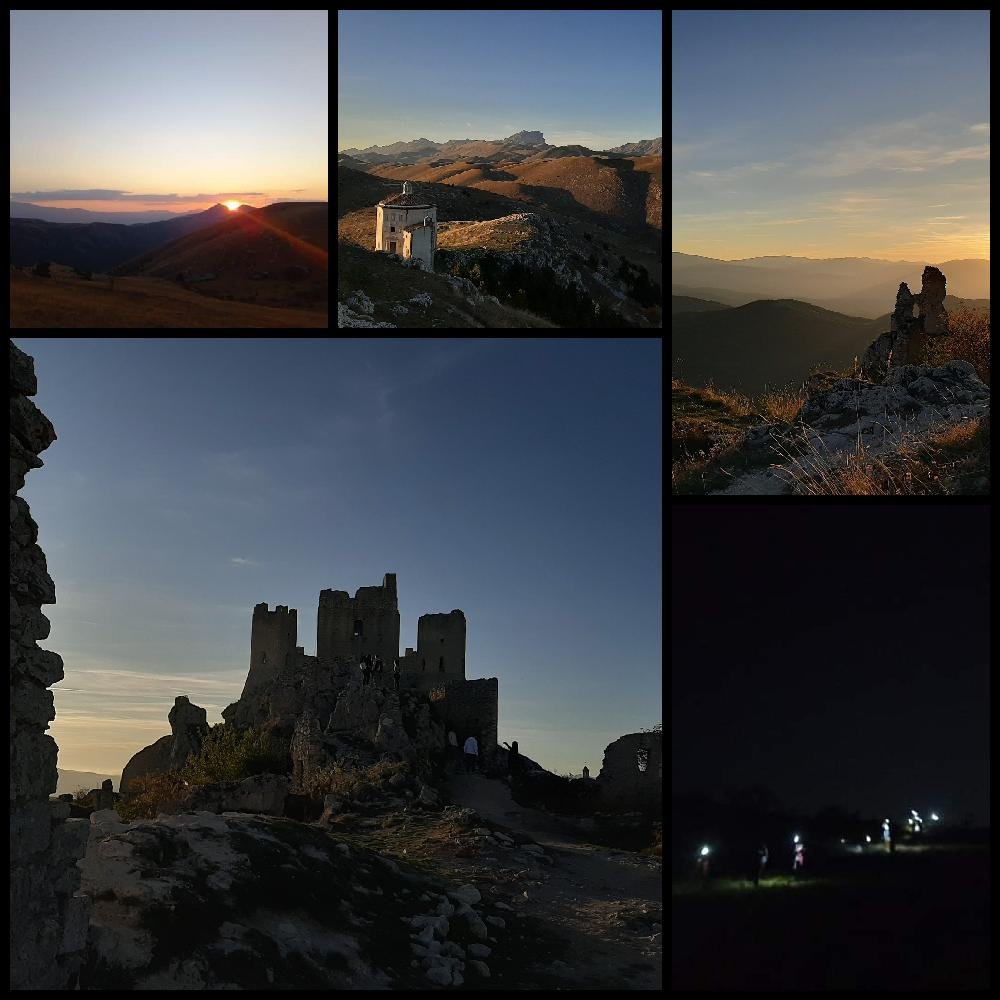 Il Gran Sasso: Rocca Calascio al tramonto