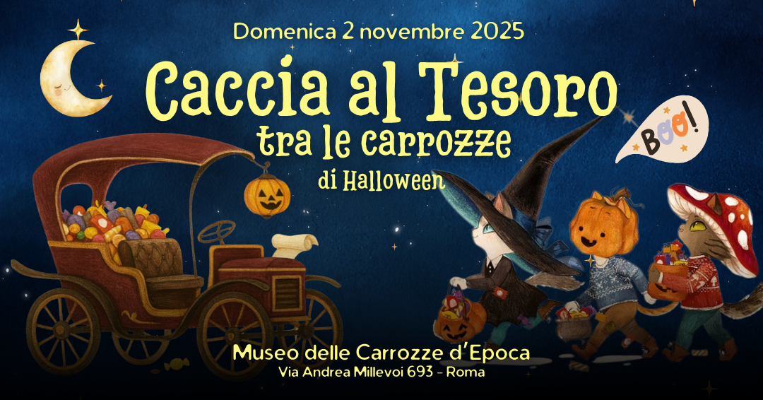 Caccia al tesoro tra le carrozze di Halloween Caccia al tesoro tra le carrozze di Halloween