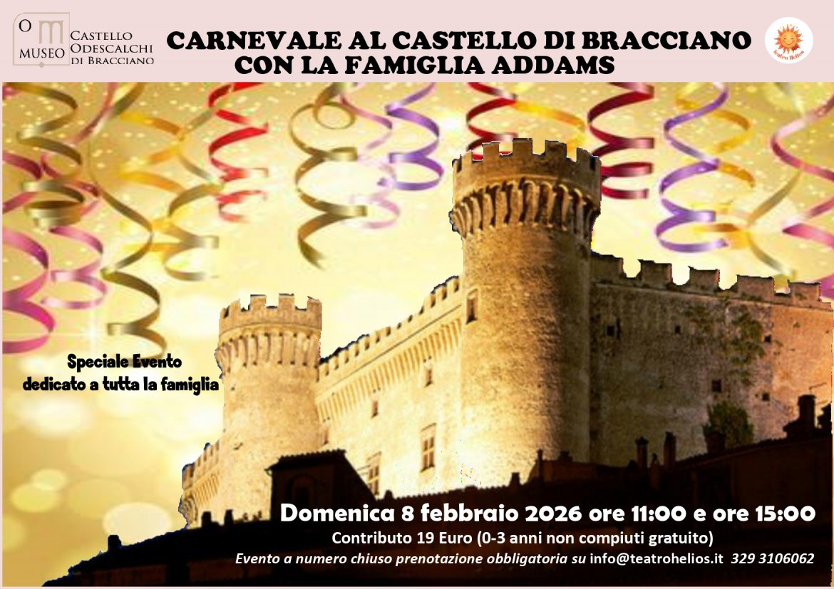 Carnevale al Castello di Bracciano con la Famiglia Addams
