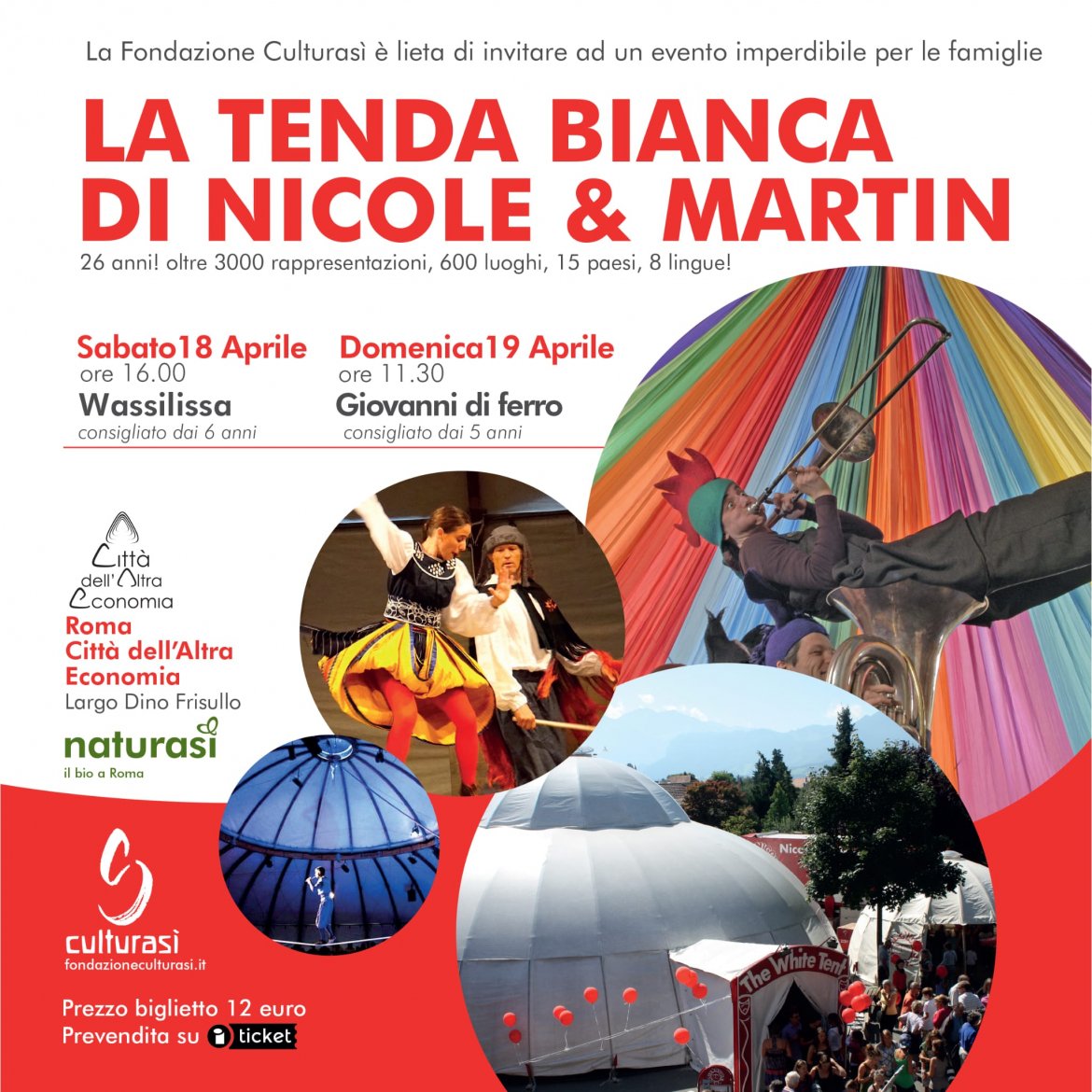 La tenda bianca di Nicole & Martin