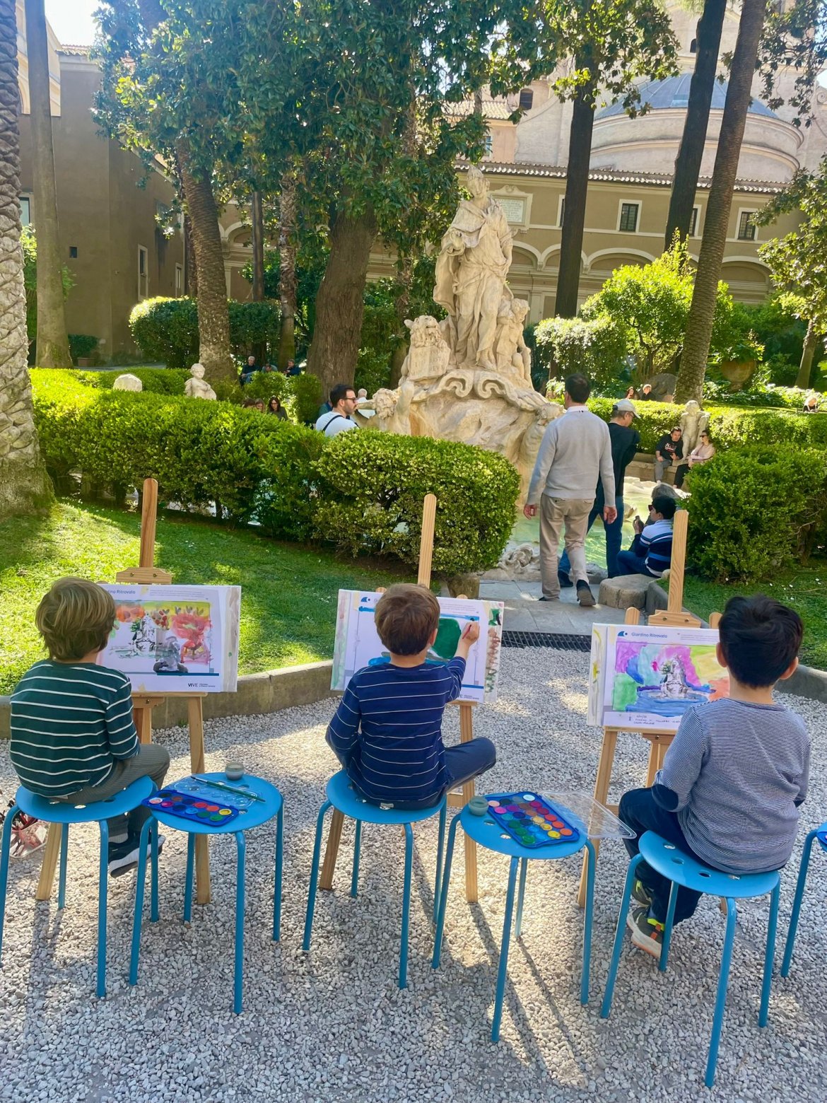 Pittura en plein air nel Giardino Grande