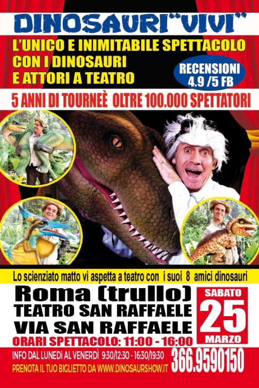 I Dinosauri Animatronic al Teatro San Raffaele