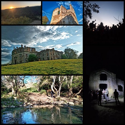 Il tramonto all'Antica Monterano