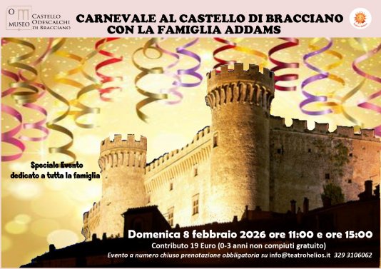 Carnevale al Castello di Bracciano con la Famiglia Addams
