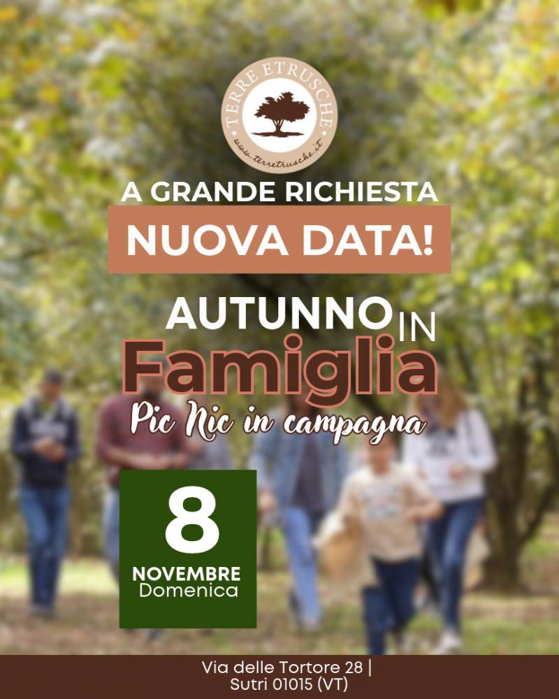 Autunno in famiglia - Pic nic in campagna