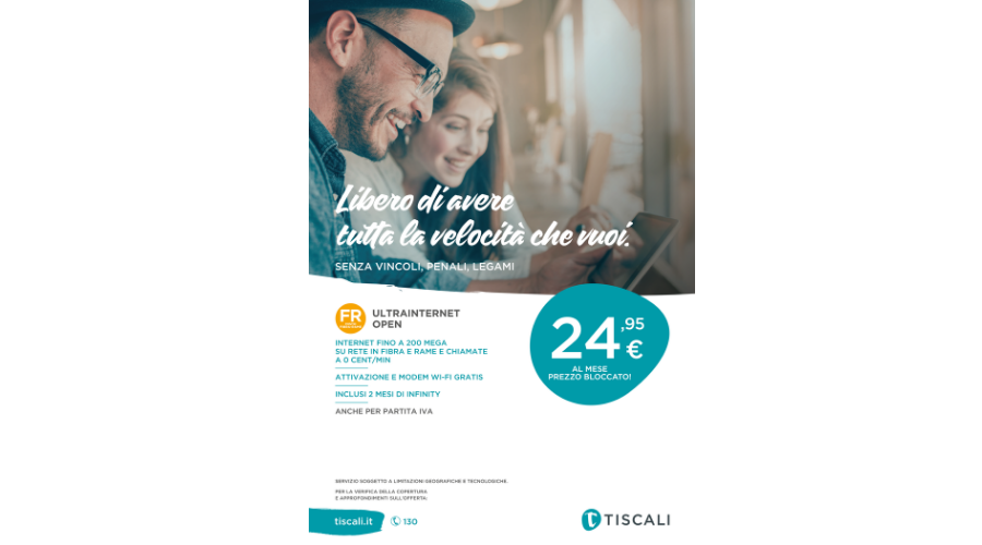 Jesi - Tiscali Fibra + Chiamate Incluse a 24,95 al Mese | Computer Discount | Jesi, Viale del Lavoro 24 | Tel 0731 213634 | Offerta valida fino al 30/04/19 Jesi - Tiscali Fibra + Chiamate Incluse a 24,95 al Mese | Computer Discount | Jesi, Viale del Lavoro 24 | Tel 0731 213634 | Offerta valida fino al 30/04/19