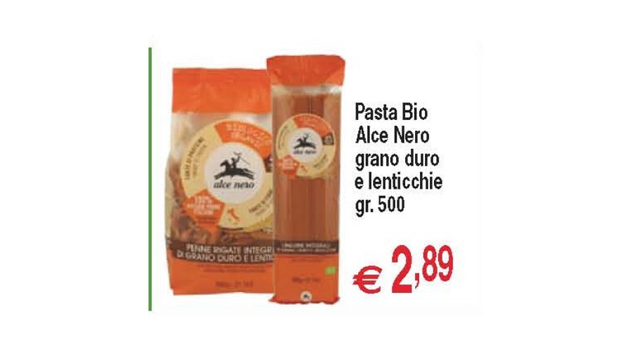 Castelplanio - Sconto 20% Pasta Bio Alce Nero Grano Duro e Lenticchie gr500 | Discount Centro Oceano | Castelplanio, Via del Commercio, 1 | Offerta valida fino al 9/12/19 Castelplanio - Sconto 20% Pasta Bio Alce Nero Grano Duro e Lenticchie gr500 | Discount Centro Oceano | Castelplanio, Via del Commercio, 1 | Offerta valida fino al 9/12/19