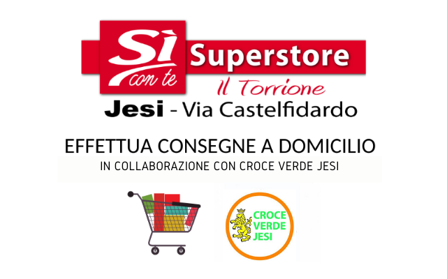 Jesi - Consegna Spesa a Domicilio | Si con Te Superstore Il Torrione | Jesi, via Castelfidardo | Tel. 0731 56979 Jesi - Consegna Spesa a Domicilio | Si con Te Superstore Il Torrione | Jesi, via Castelfidardo | Tel. 0731 56979