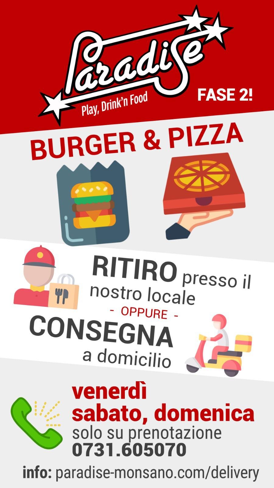 Monsano - Servizio al Tavolo, Delivery e Take Away | Paradise Playcenter | Monsano, Via Emilia Romagna, 15 | Tel. 0731605070 Monsano - Servizio al Tavolo, Delivery e Take Away | Paradise Playcenter | Monsano, Via Emilia Romagna, 15 | Tel. 0731605070