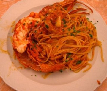 Spaghetti al sugo di aragosta