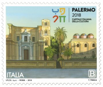 Palermo Capitale Cultura 2018, un francobollo celebra la città
