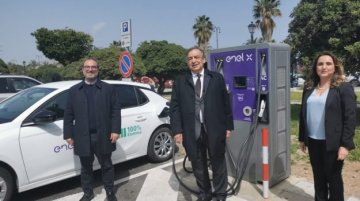 A Palermo Enel inaugura la prima stazione di ricarica elettrica