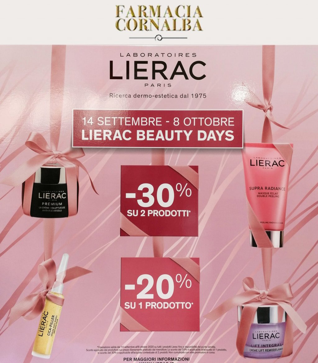                 Lierac Beauty Days - Farmacia Cornalba 