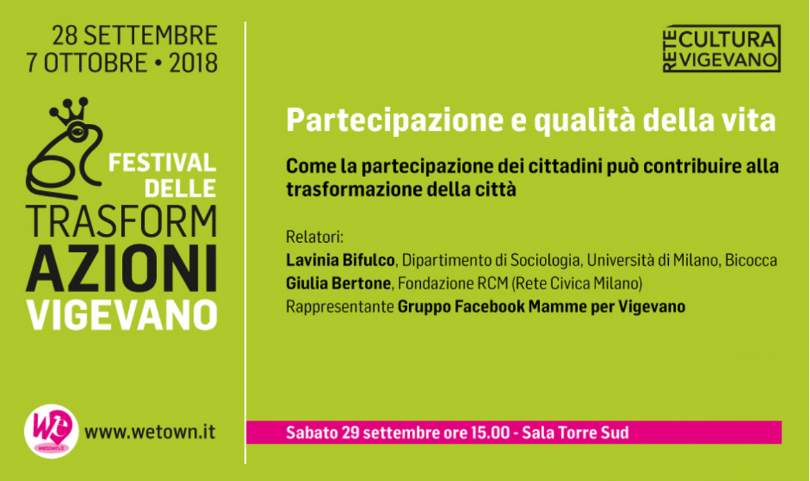 PARTECIPAZIONE E QUALITÀ DELLA VITA 