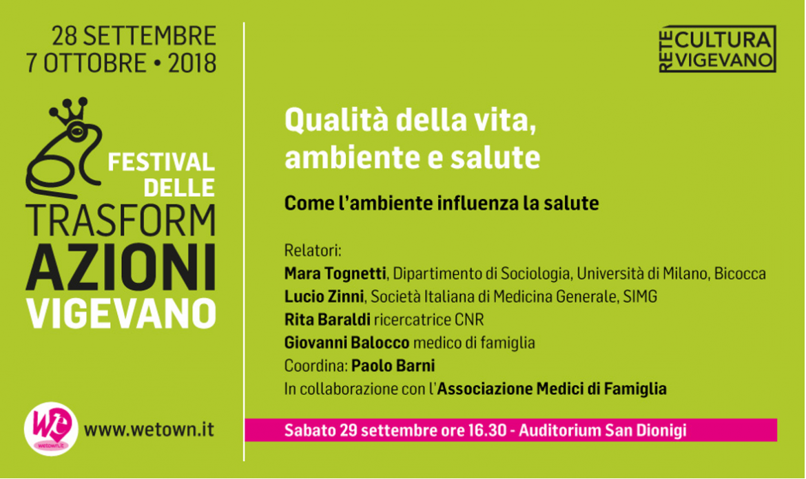 QUALITÀ DELLA VITA, AMBIENTE E SALUTE 