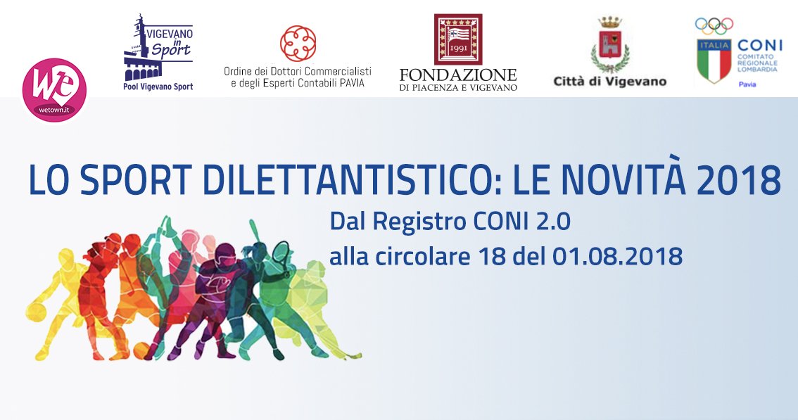LO SPORT DILETTANTISTICO LE NOVITÀ 2018