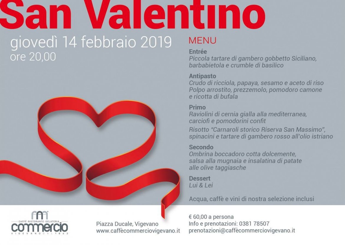 Cena di San Valentino - Caffè Commercio