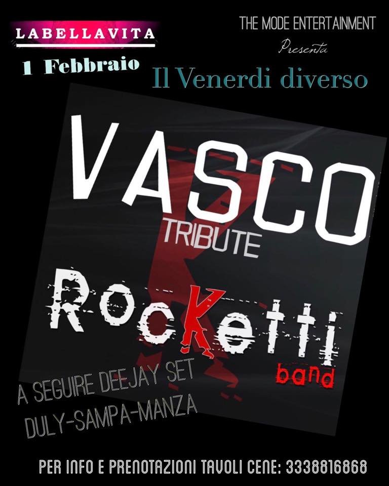 Il Venerdì Diverso è con la Rocketti band 