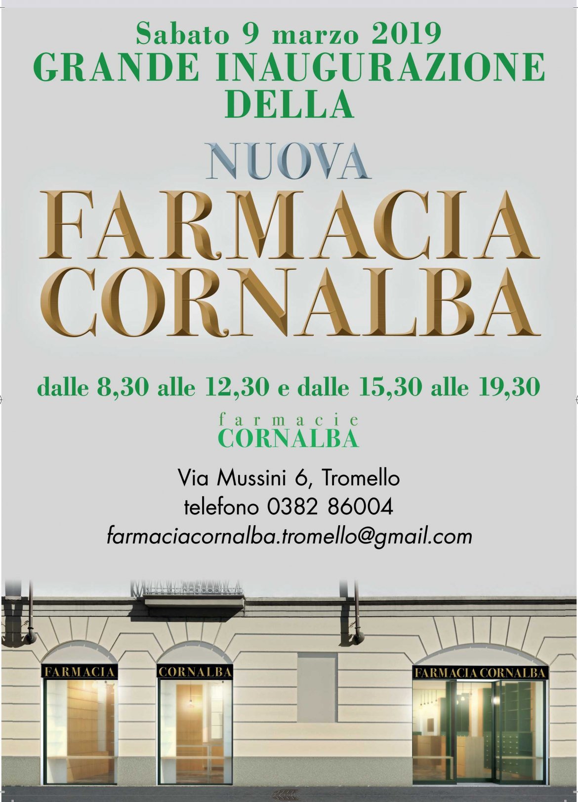 Inaugurazione Farmacia Cornalba a Tromello 