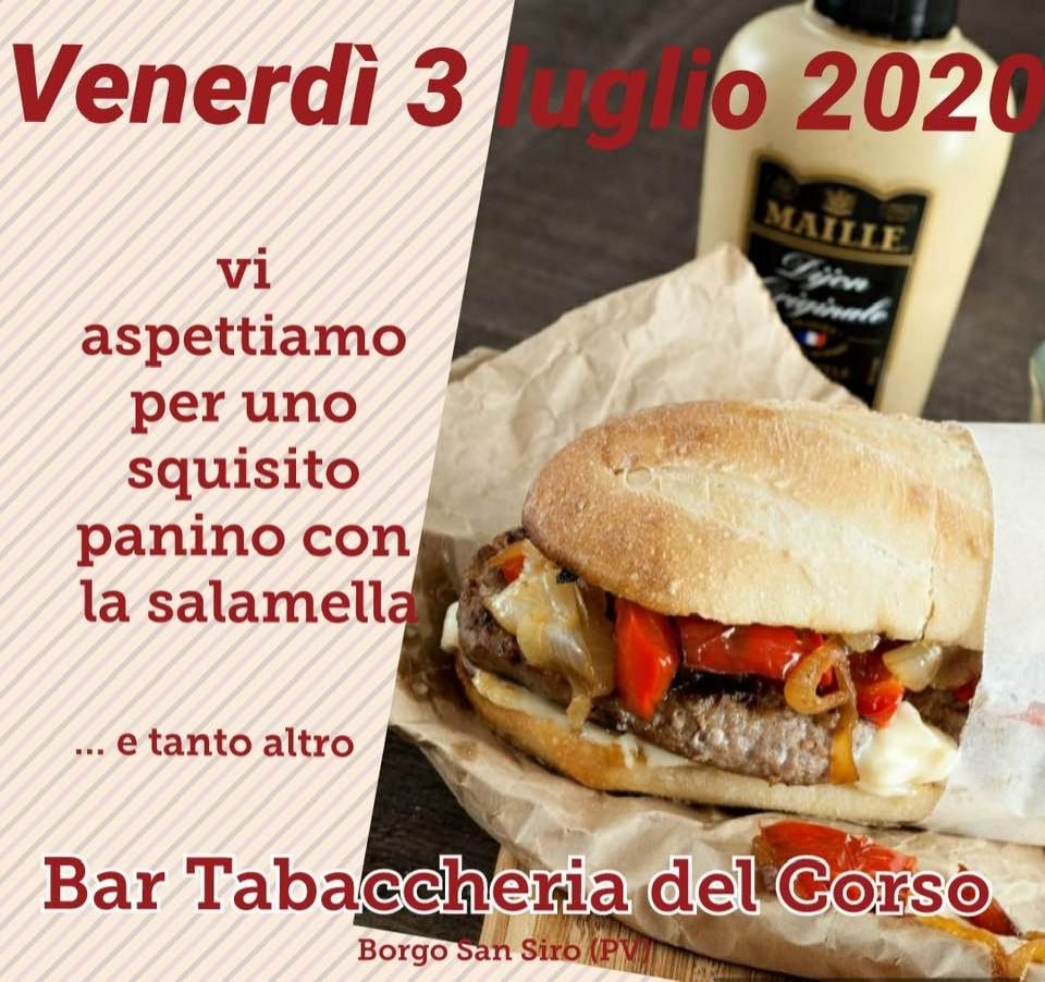Il Bar Tabaccheria del Corso vi aspetta venerdì 3 luglio 2020