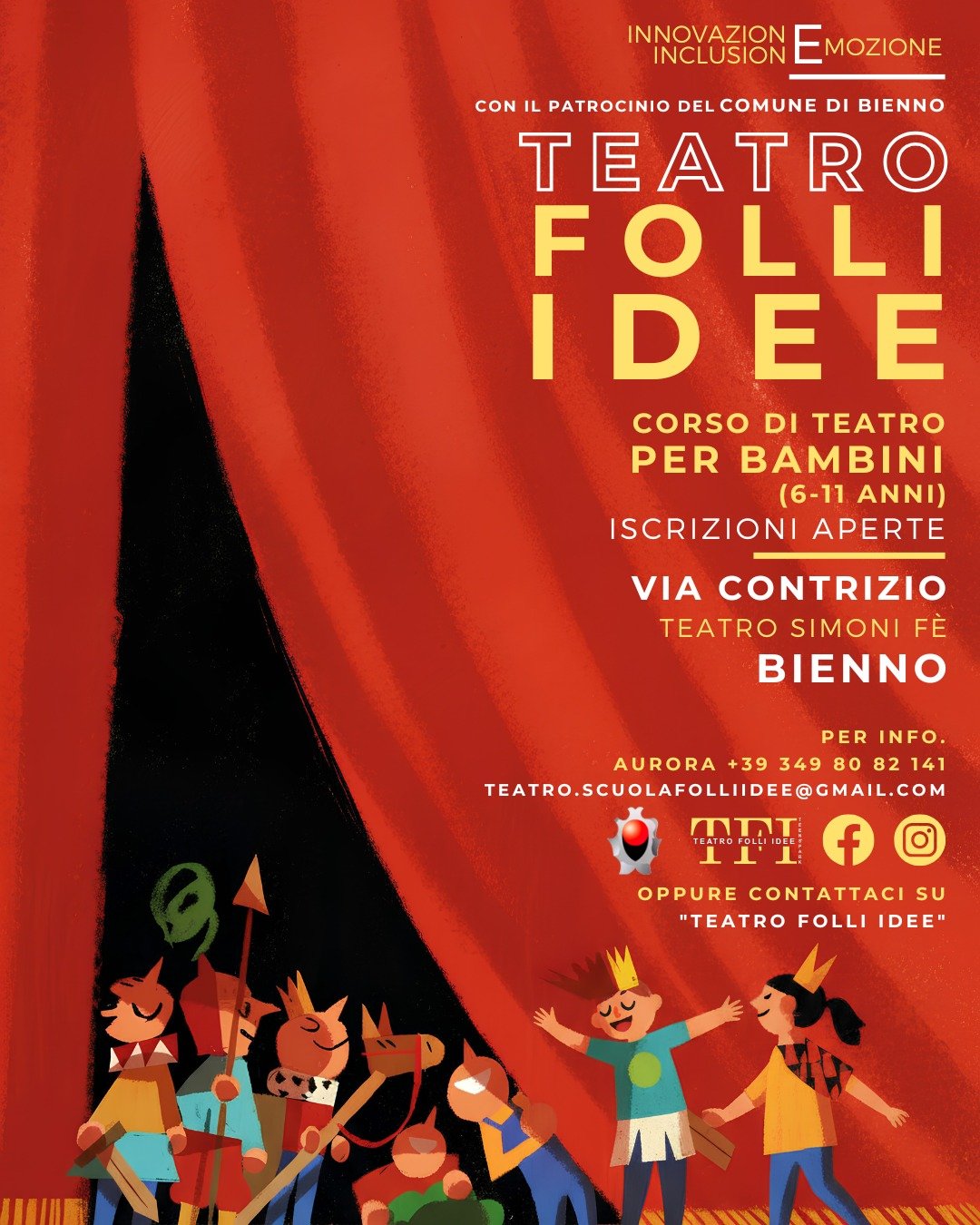 CORSO DI TEATRO PER BAMBINI!