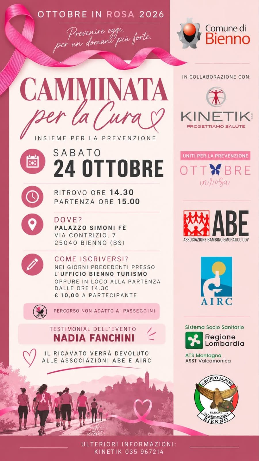CAMMINATA PER LA CURA - OTTOBRE IN ROSA 2026