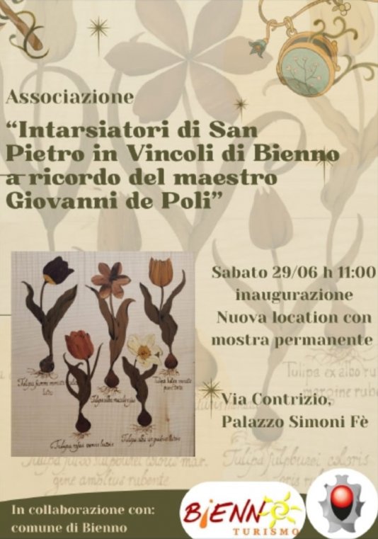 Inauguration of new permanent exhibition Inlayers of San Pietro in Vincoli of Bienno