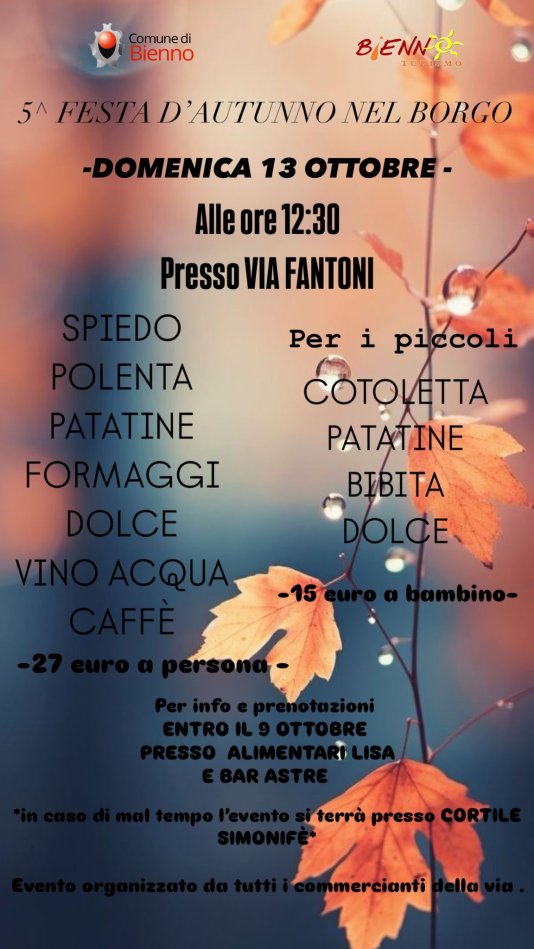 5^ FESTA D'AUTUNNO NEL BORGO