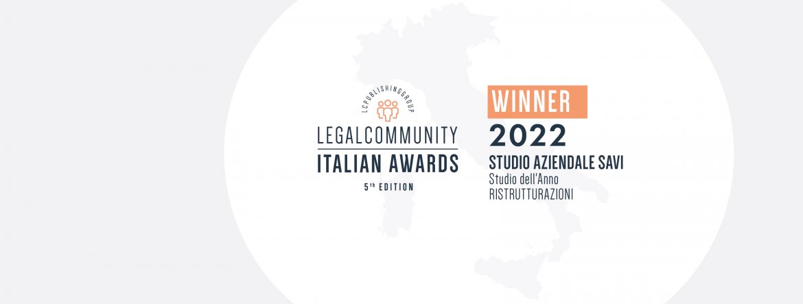 Crisi d'impresa - Studio dell'Anno Legalcommunity Awards 2022
