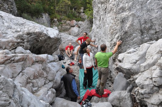 Falesia Boulder dei Margons a Claut