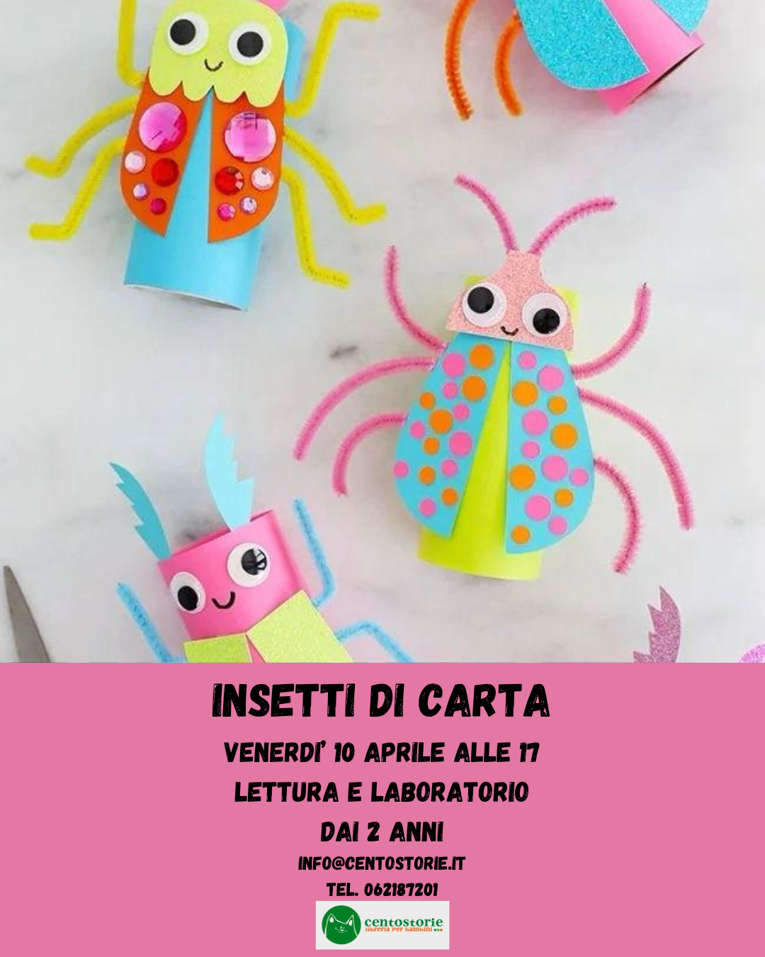 Insetti di carta: crea, gioca, immagina
