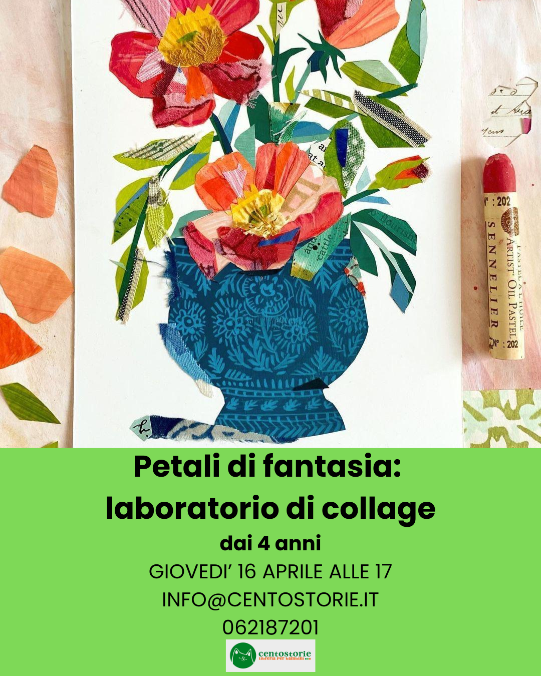 Petali di fantasia: laboratorio di collage