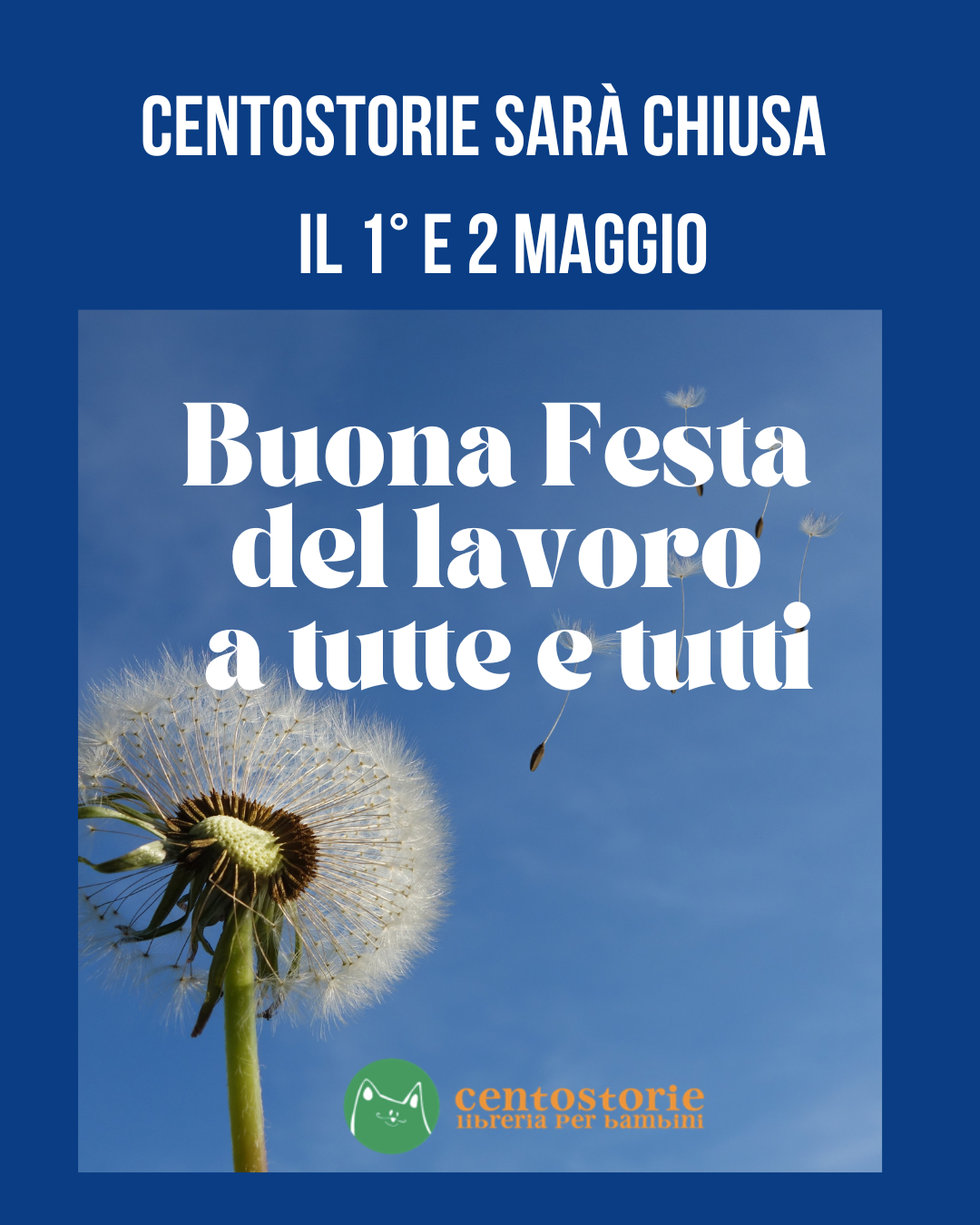 CHIUSURA 1° E 2 MAGGIO