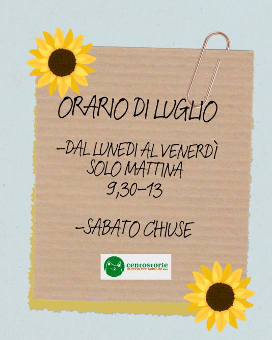 ORARIO DI LUGLIO
