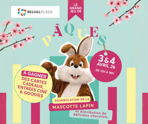 Pâques à Belval Plaza le 3 & 4 avril 